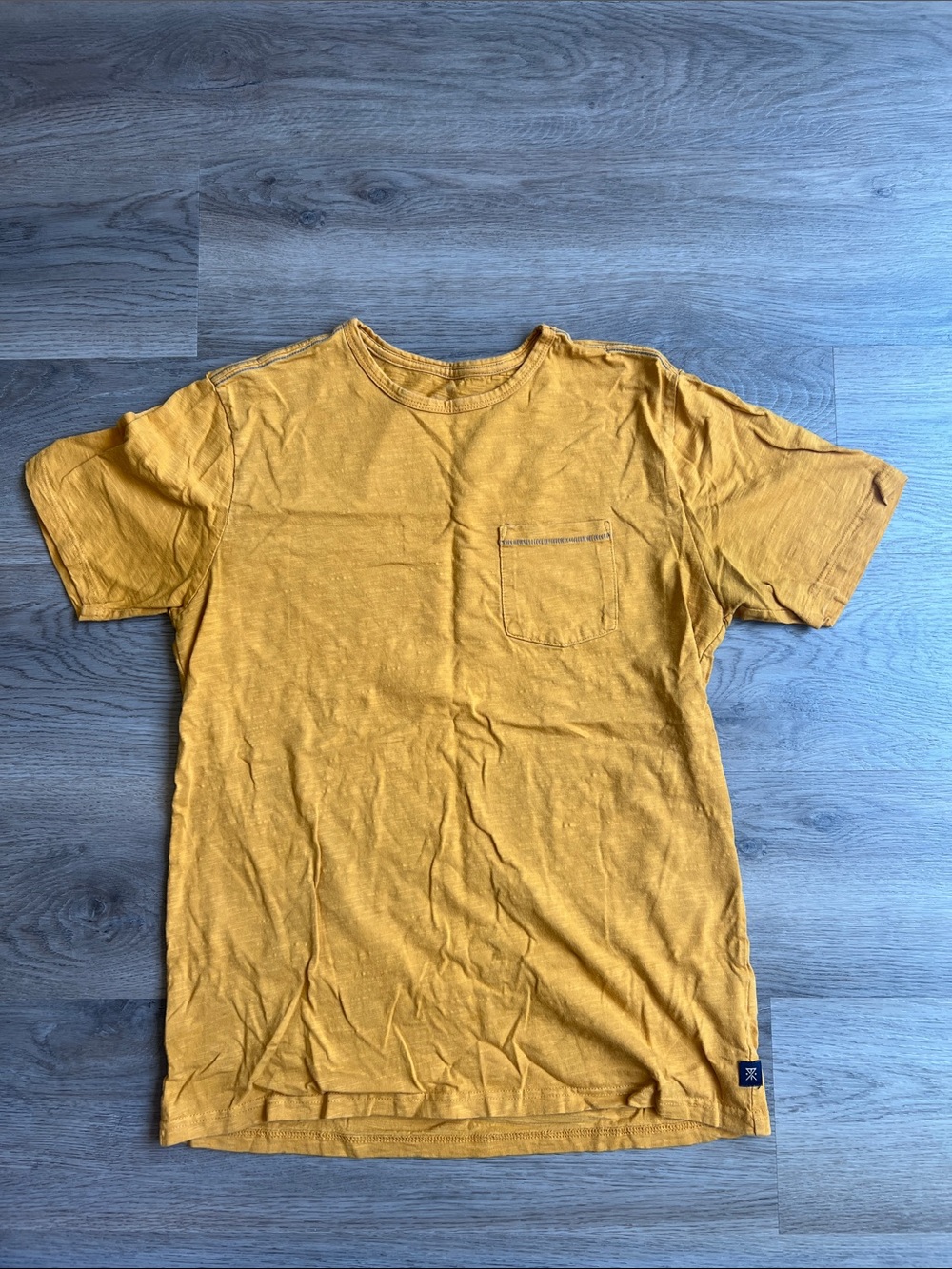 Roark Men's Mustard Yellow Pocket Crew Tee
